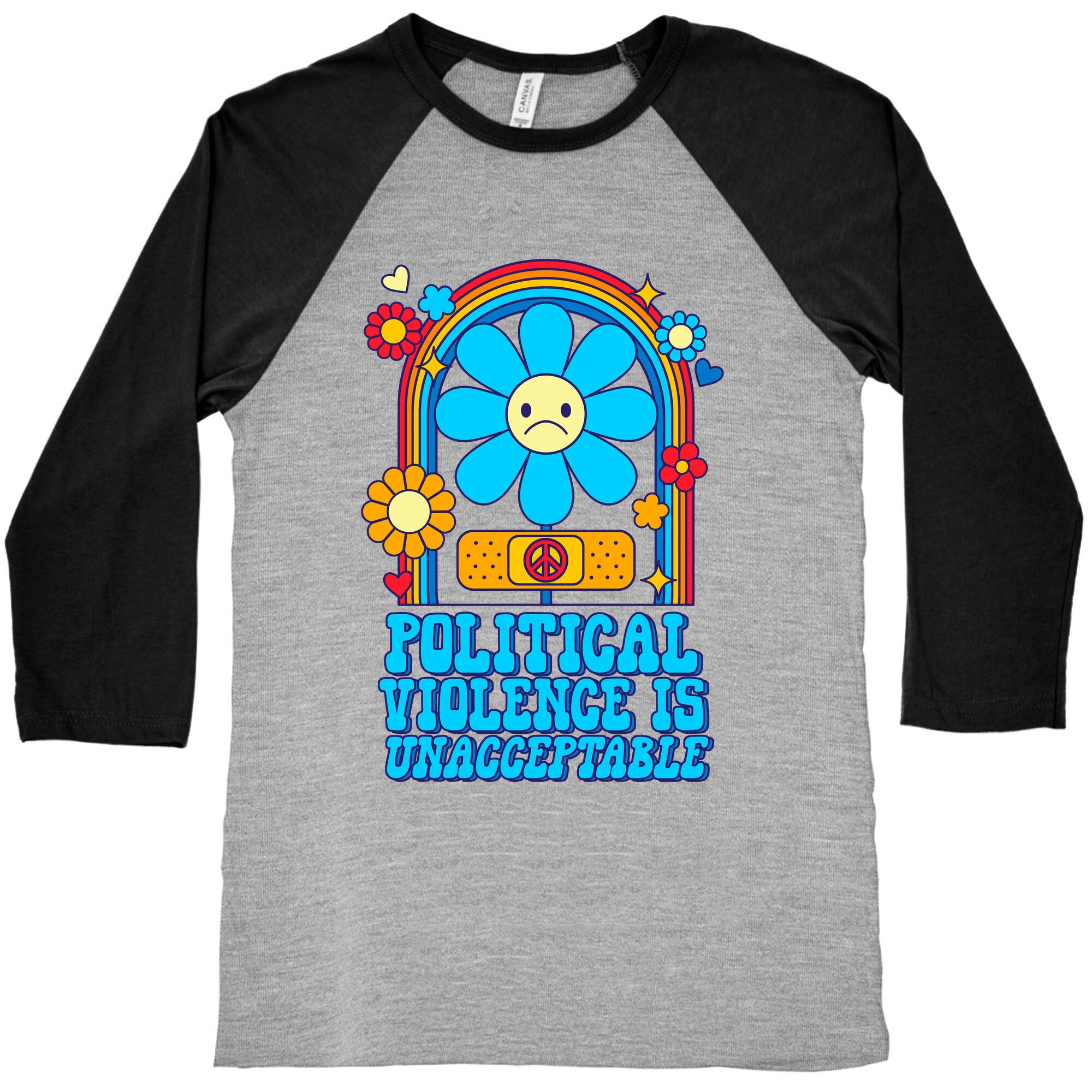Political Violence is Unacceptable Baseball Tee
